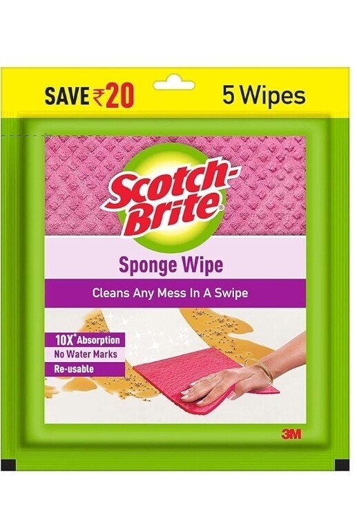 Scotch-Brite Sponge Wipes pack of 5