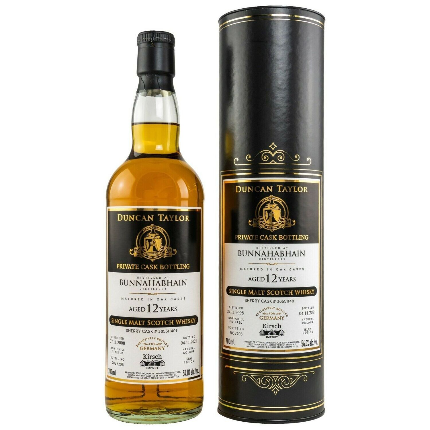 Bunnahabhain - 12 Jahre - 2008/2021 - DT Private Cask Sherry #385511401
