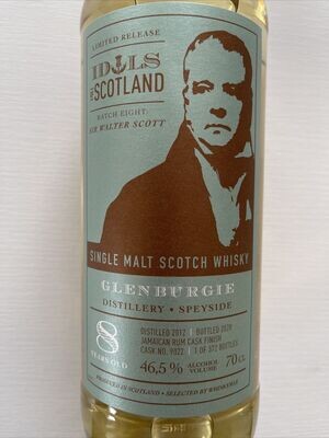 Glenburgie - Idols of Scotland - Batch 8 Sir Walter Scott - Jamaican Rum 09022