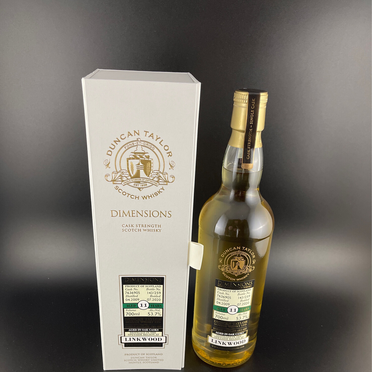 Linkwood - 2009/2020 - 11 Jahre - 53,7% - Singlecask #7636905 - DT DIMENSIONS