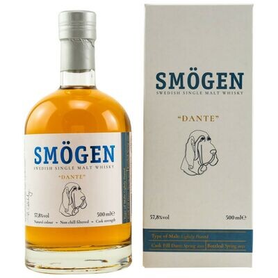 Smögen - Dante - 10 Jahre - Swedish Single Malt Whisky - Peat - 57,8% - 0,5l