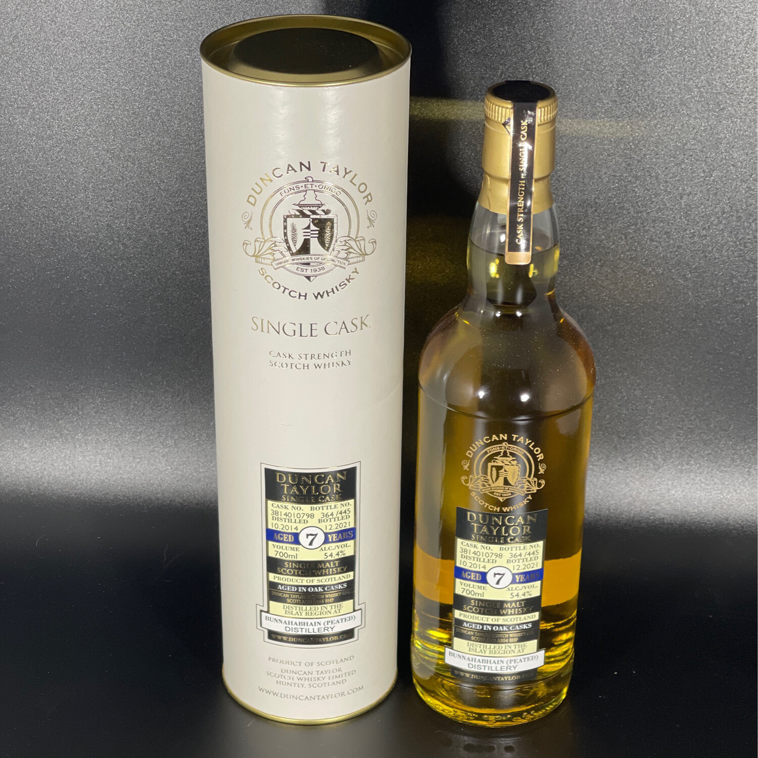 Bunnahabhain Peated - 2014/2021 - 7 Jahre Cask 3814010798 - Islay - Duncan Taylor