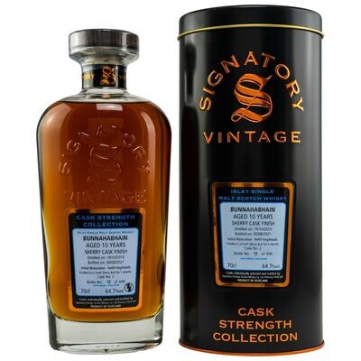 Bunnahabhain - 10 Jahre - 2010/2021 - SV Cask #2 - Hogshead/fresh sherry - Islay Bunnahabhain - 10 Jahre - 2010/2021 - SV Cask #2 - Hogshead/fresh sherry - Islay
