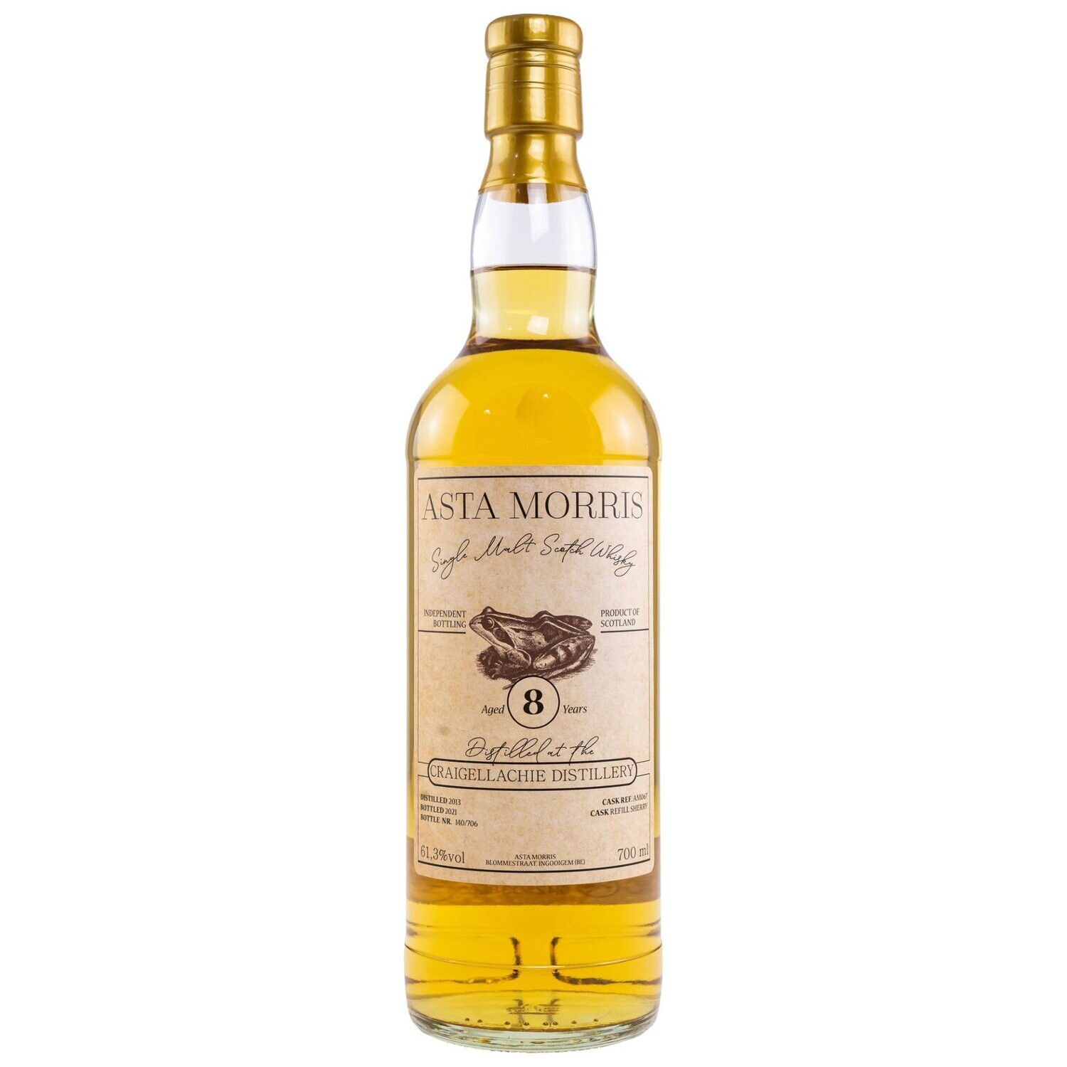 Craigellachie 8 Jahre - Asta Morris  - Ref. Sherry Cask #Am067 - 61,3% -