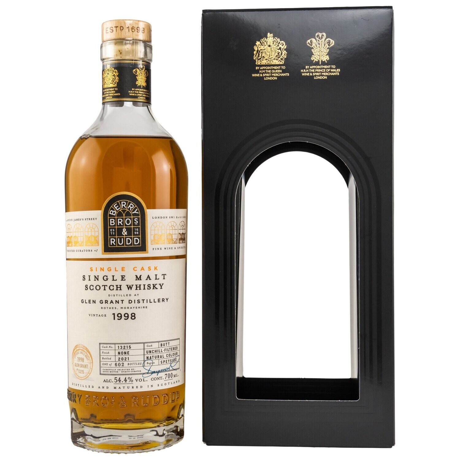 Glen Grant - 1998/2021 - 23 Jahre - Butt #13215 - 54,4% - BB