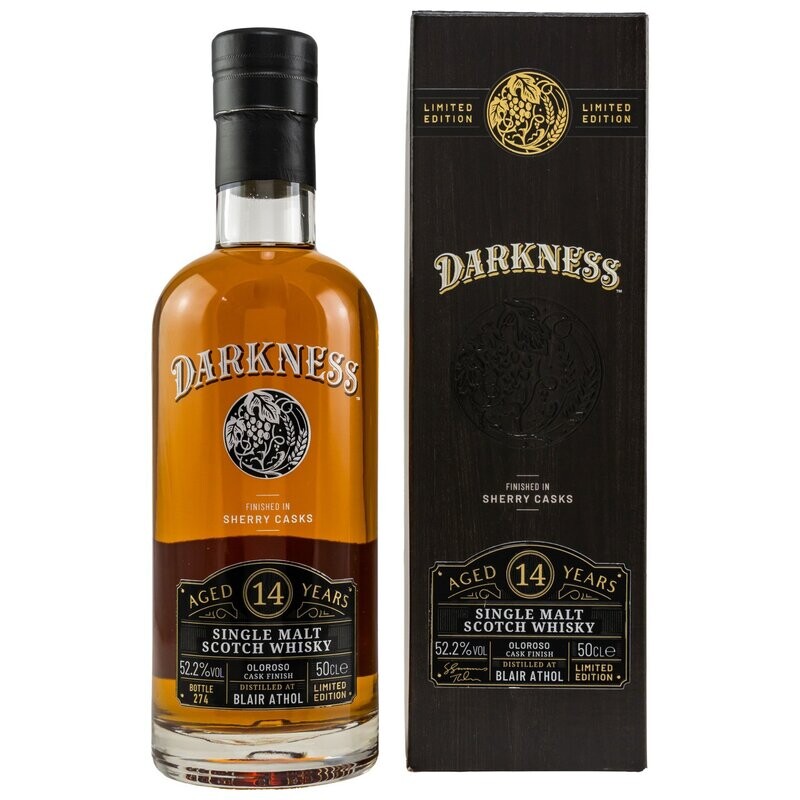 Blair Athol - 14 Jahre - Oloroso Cask finish - Darkness 52,2% Blair Athol - 14 Jahre - Oloroso Cask finish - Darkness 52,2%