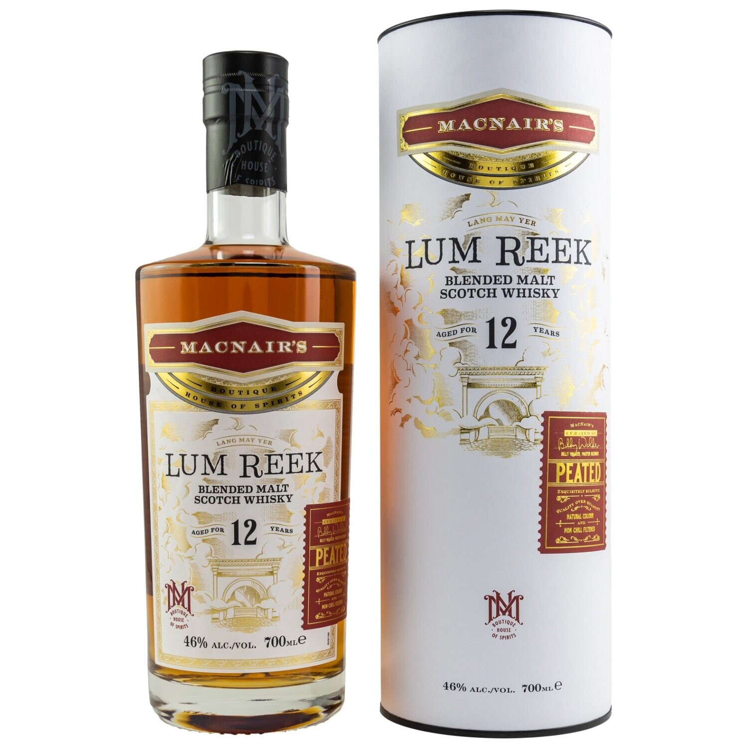 Lum Reek - 12 Jahre - Peated - Macnair's - 46%
