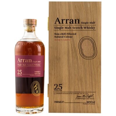 Arran - 25 Jahre - 46% - Single Malt Scotch Whisky - Isle of Arran Arran - 25 Jahre - 46% - Single Malt Scotch Whisky - Isle of Arran