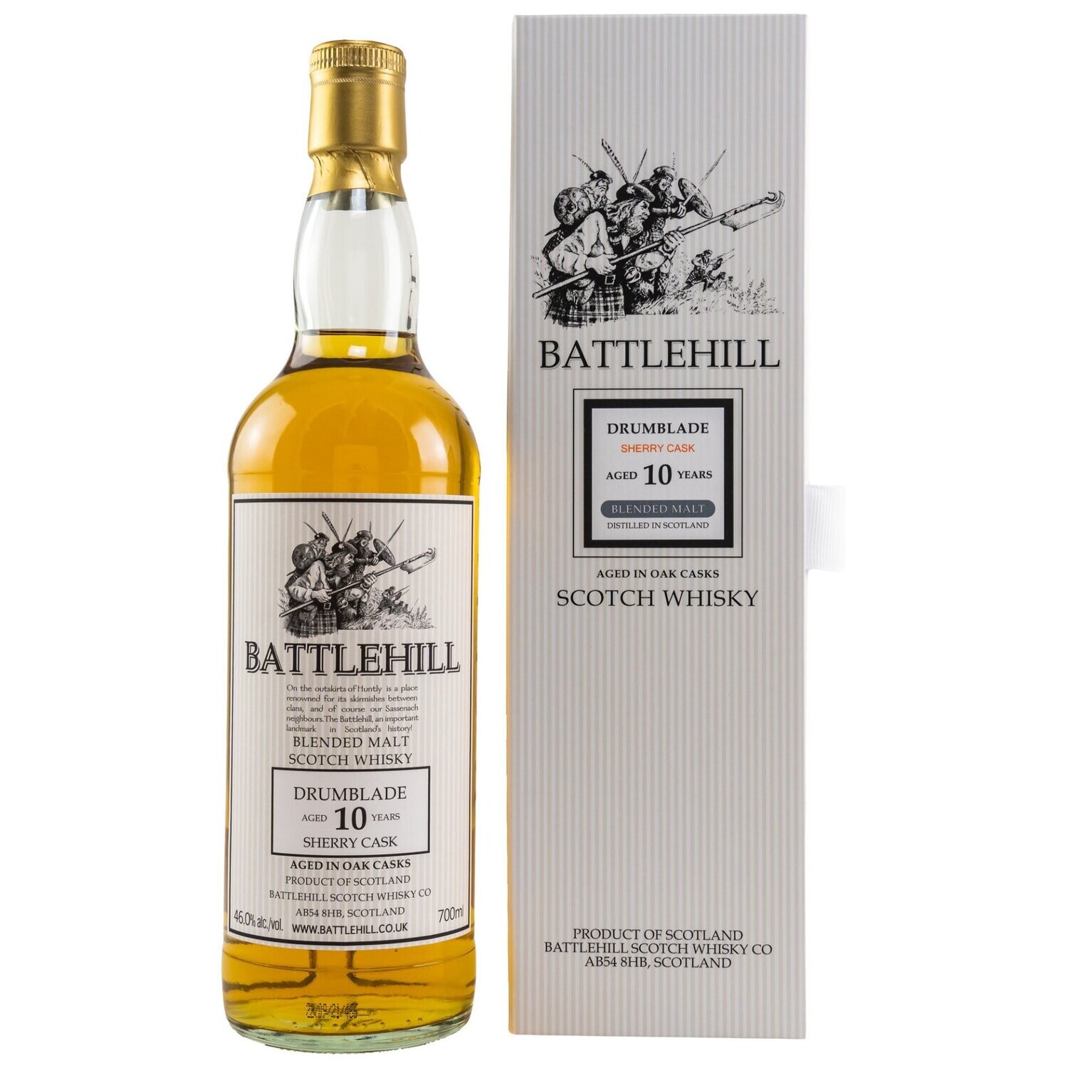 Drumblade - 2011/2021 - 10 Jahre - Battlehill - 700ml - 46% - Sherry Cask
