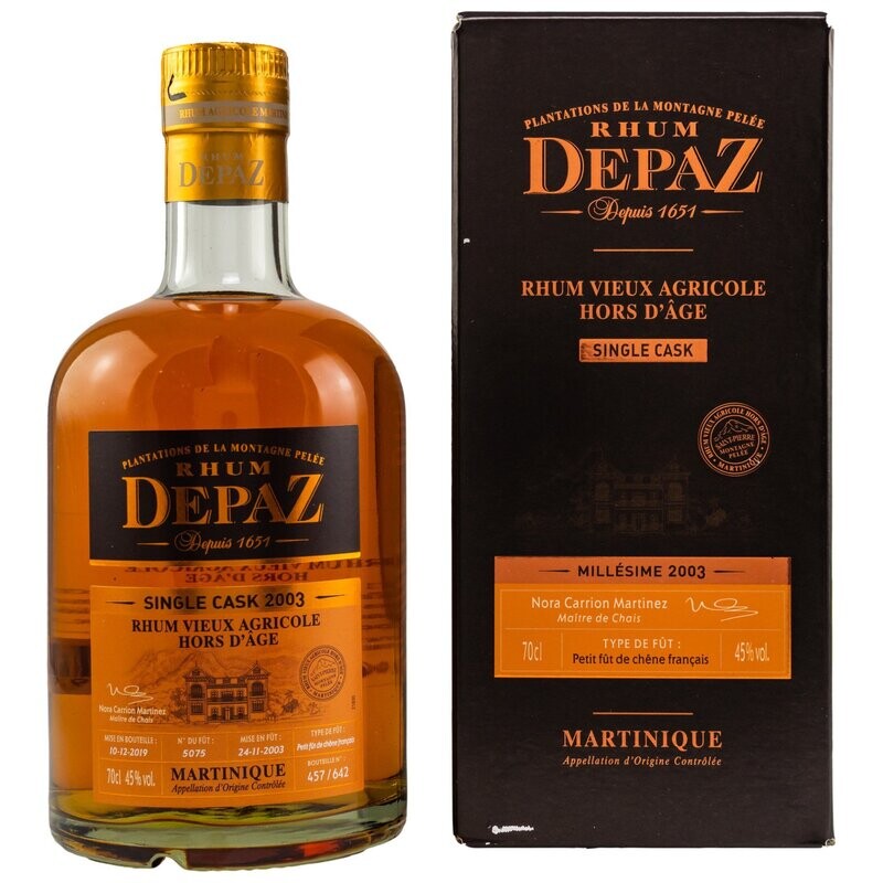 Depaz Rhum Vieux Agricole Hors D'Age Single Cask 2003 (Martinique)