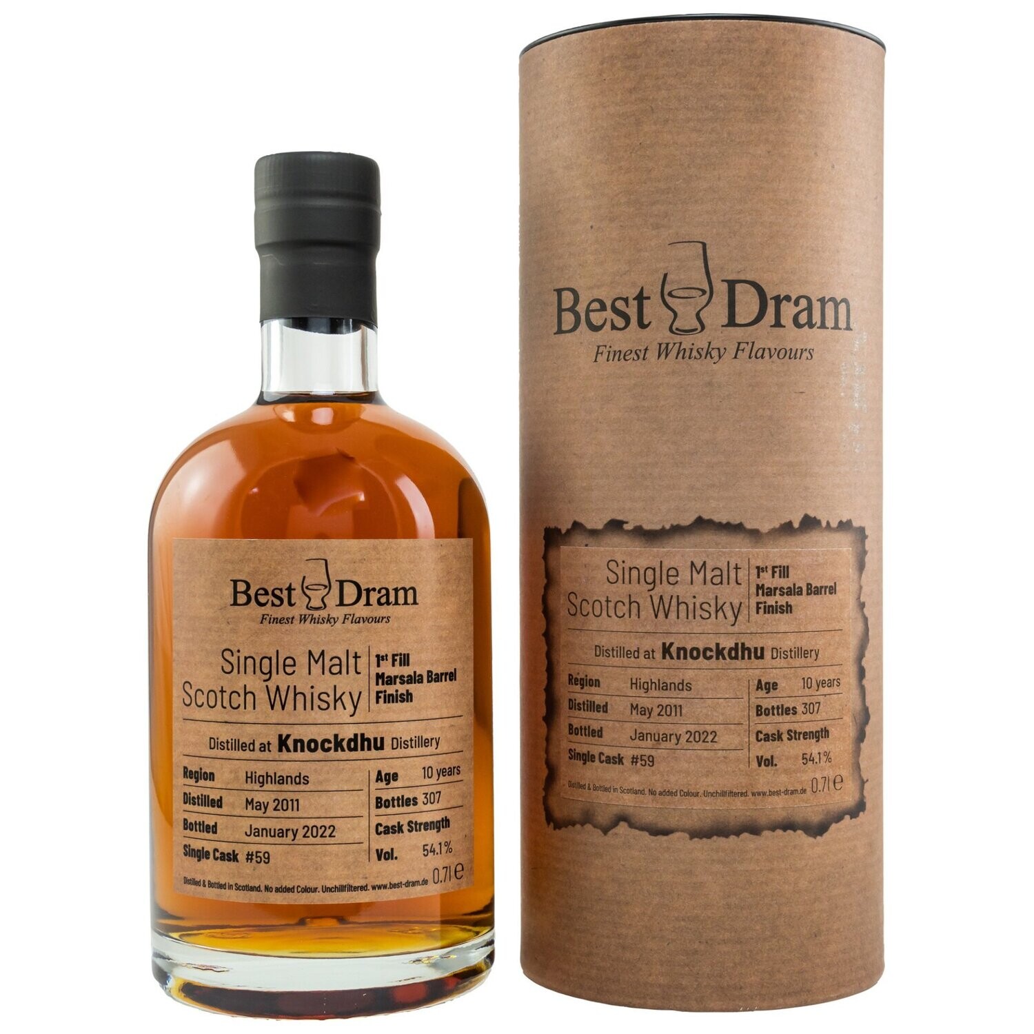 Knockdhu - 2011/2022 - 10 Jahre - 1st Fill Marsala Barrel - Best Dram