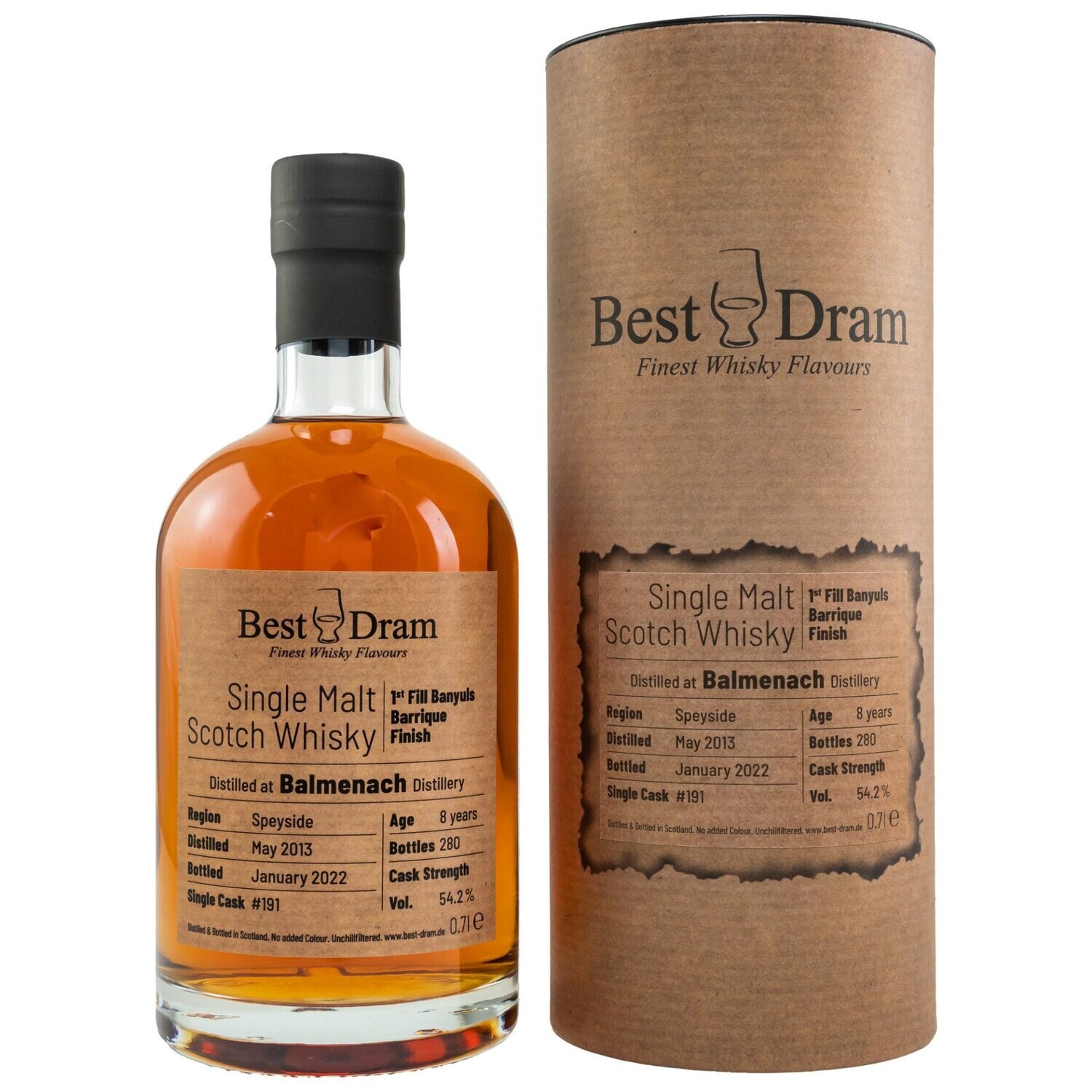 Balmenach - 2013/2022 - 8 Jahre - 1st Fill Banyuls Barrique - Best Dram
