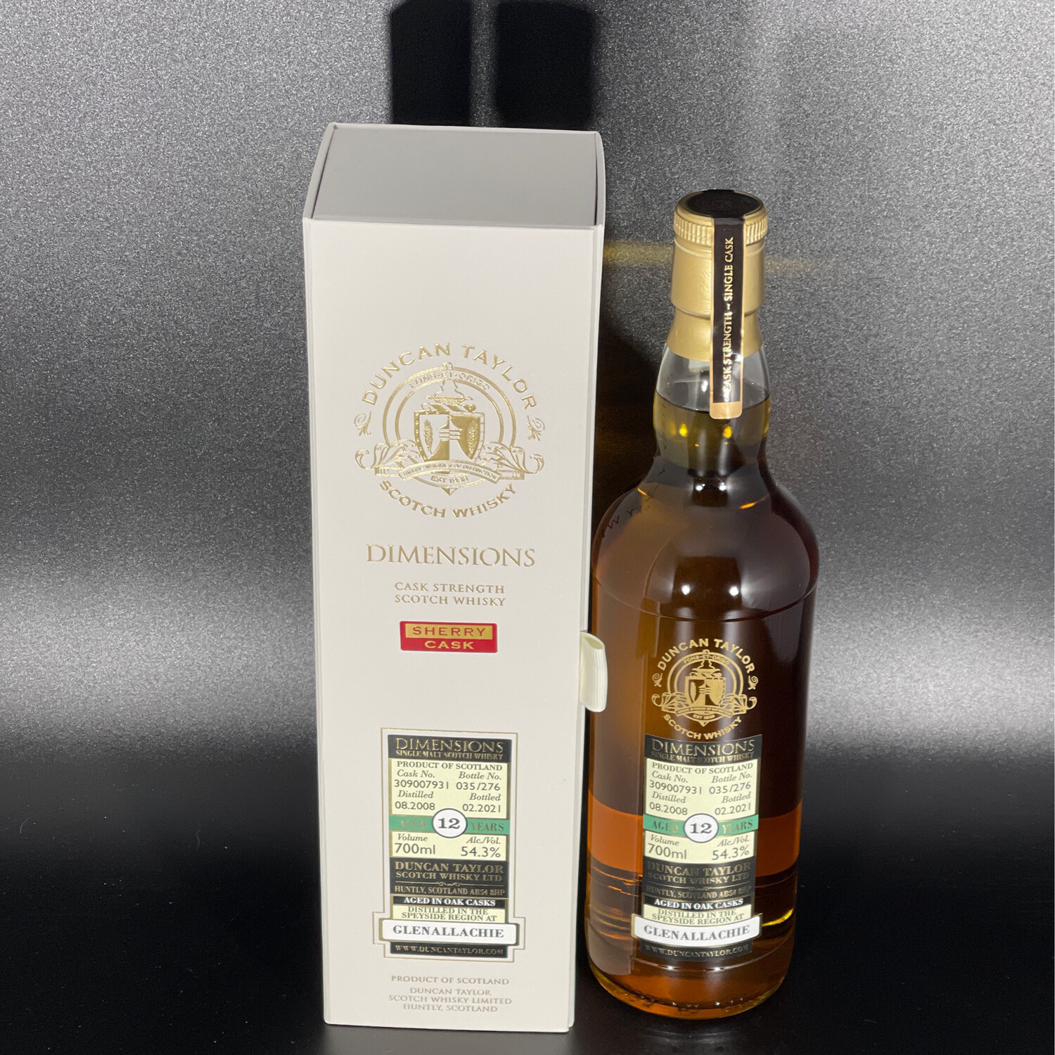 GlenAllachie - 12 Jahre - 2008/2021 - 54,3% - DT Diemensions Sherry Cask