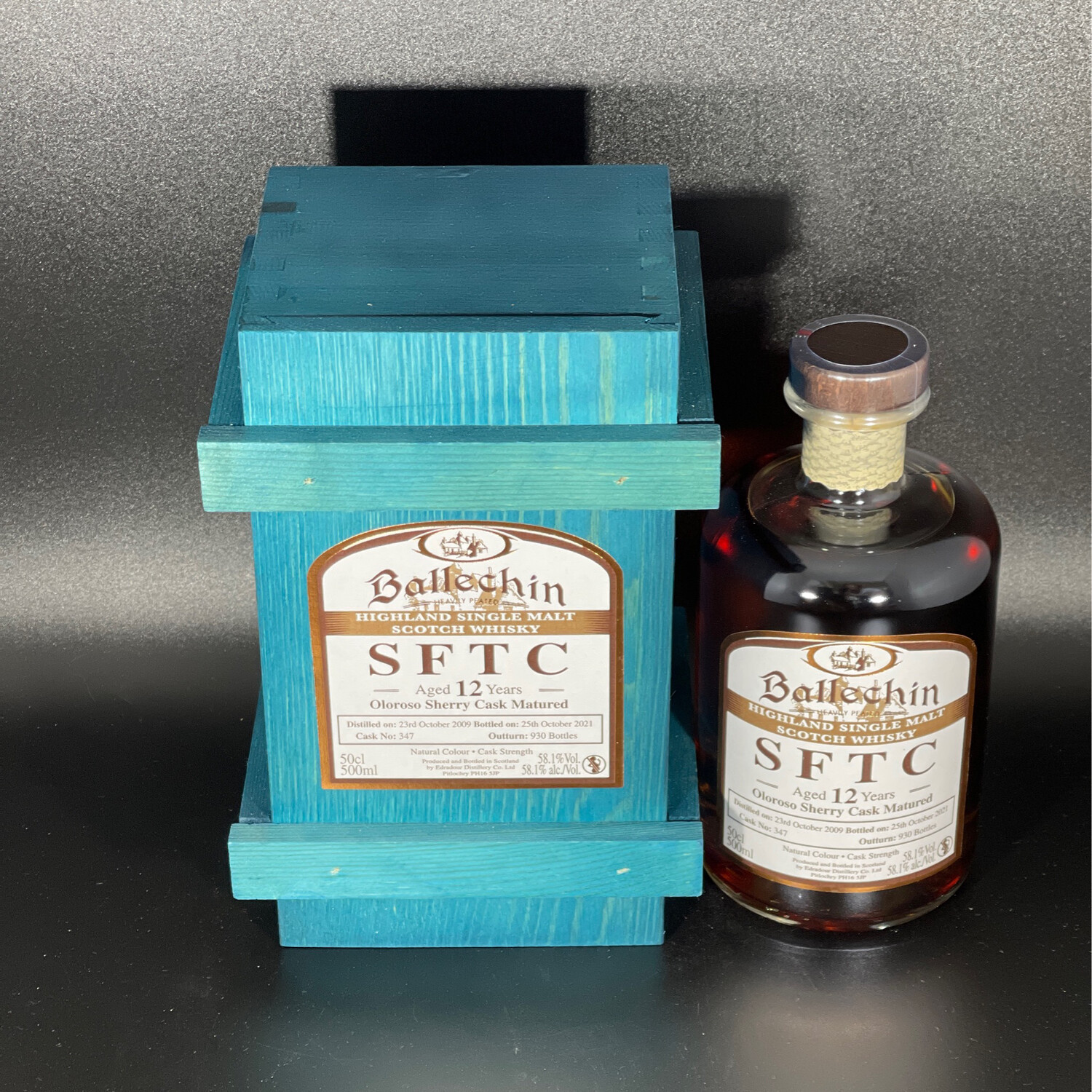 Ballechin - 12 Jahre - SFTC - Oloroso Sherry Cask #347 - 58,1% - Edradour Highland