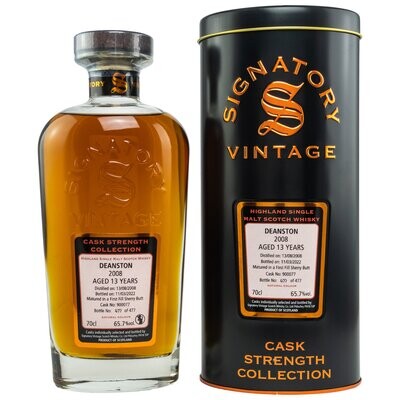 Deanston 2008/2022
Signatory Vintage - 13 Jahre - #900077 Deanston 2008/2022
Signatory Vintage - 13 Jahre - #900077