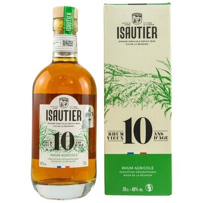 Isautier Rum 10 Jahre - 40% - 0,7 Liter Isautier Rum 10 Jahre - 40% - 0,7 Liter