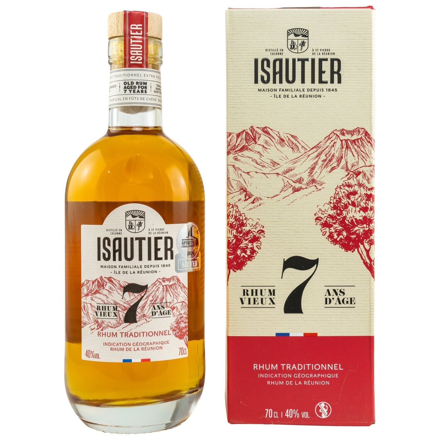 Isautier Rum 7 Jahre - 40% - 0,7 Liter