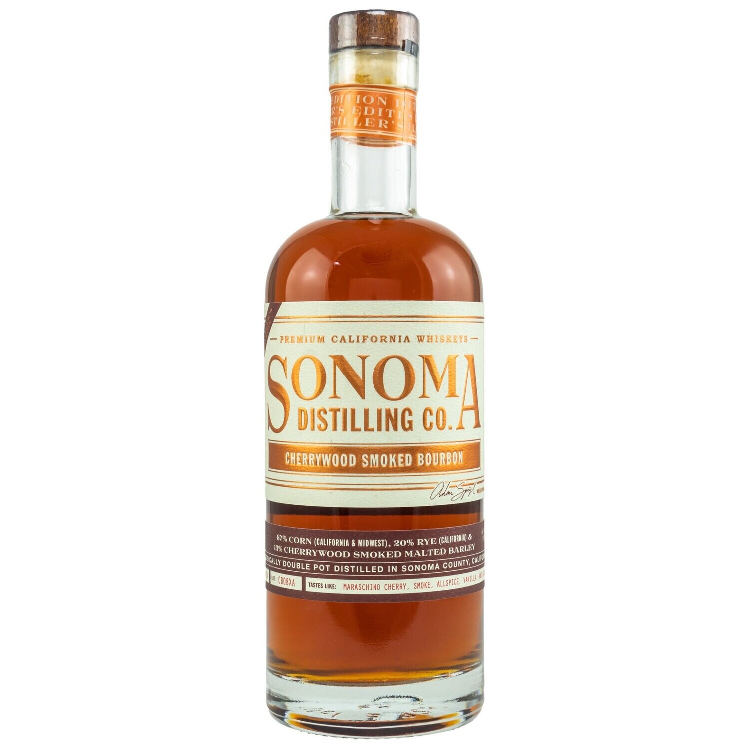 Sonoma County Cherrywood Smoked Bourbon - 47,8%