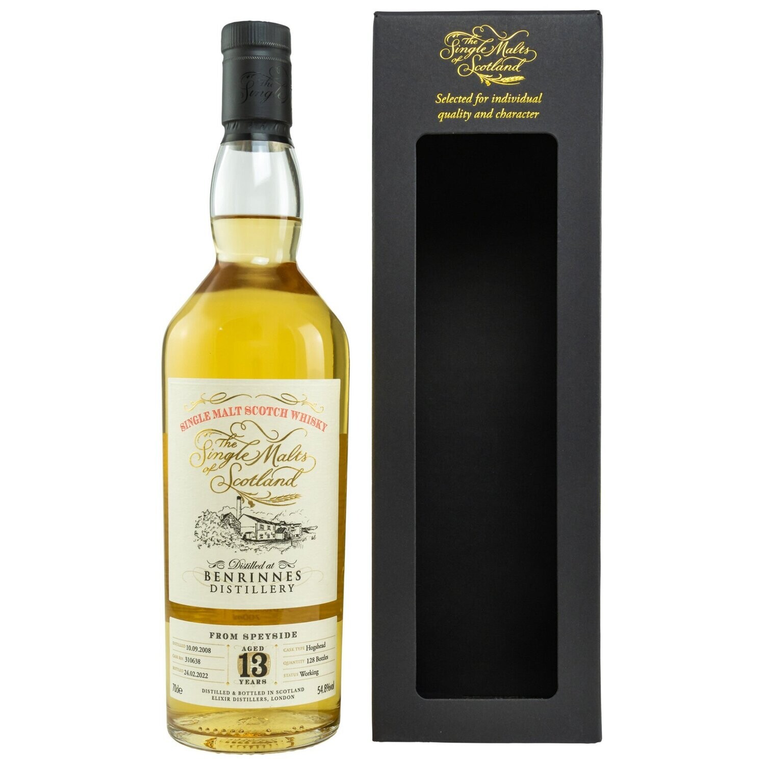 Benrinnes - 13 Jahre - 2008/2022 - Hogshead #310638 - Speyside - 54,8%