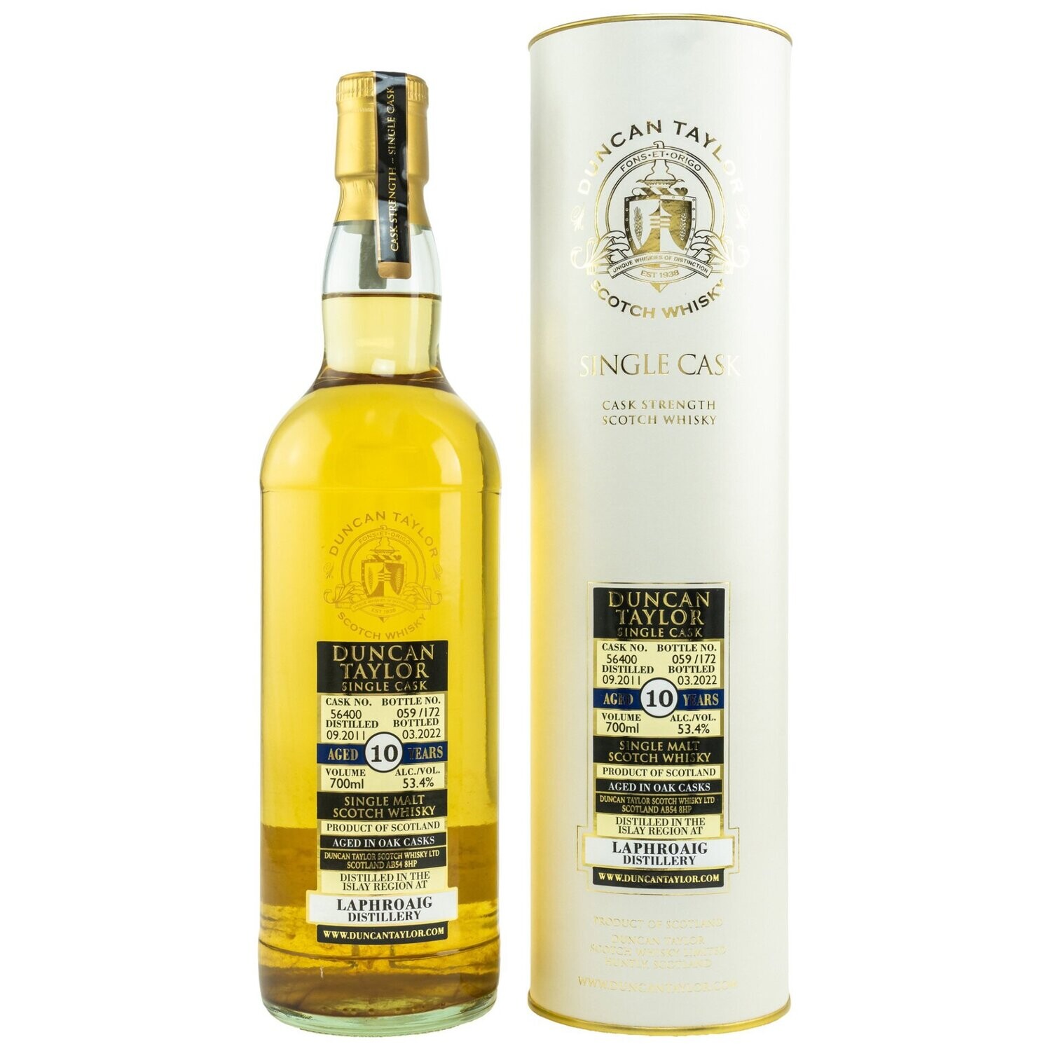 Laphroaig 2011/2022 - 10 Jahre #56400 - Dimensions (Duncan Taylor)