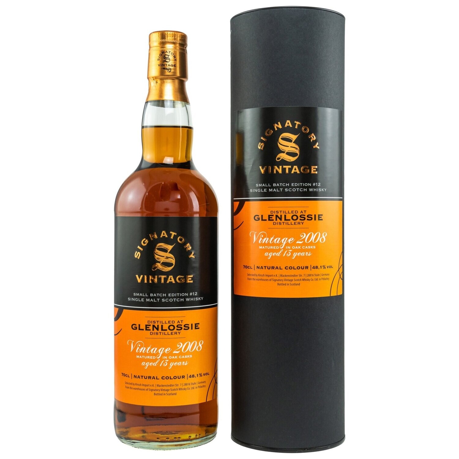 Glenlossie - 2008/2022 - 13 Jahre -Signatory Small Batch #12 - Sherry Butt finish