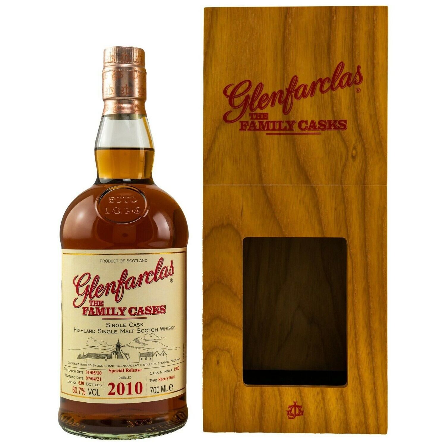 Glenfarclas - 2010/2021 - 10 Jahre - Single Cask 1503 - Caskstrength 60,7%