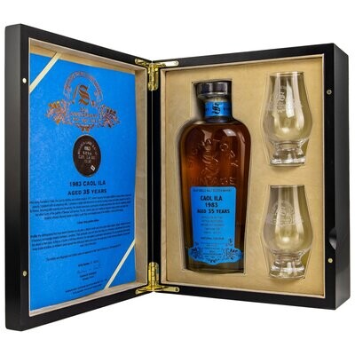 Caol Ila 1983/2018 - 35 Jahre - 30th Anniversary + 2 Gläser Caol Ila 1983/2018 - 35 Jahre - 30th Anniversary + 2 Gläser