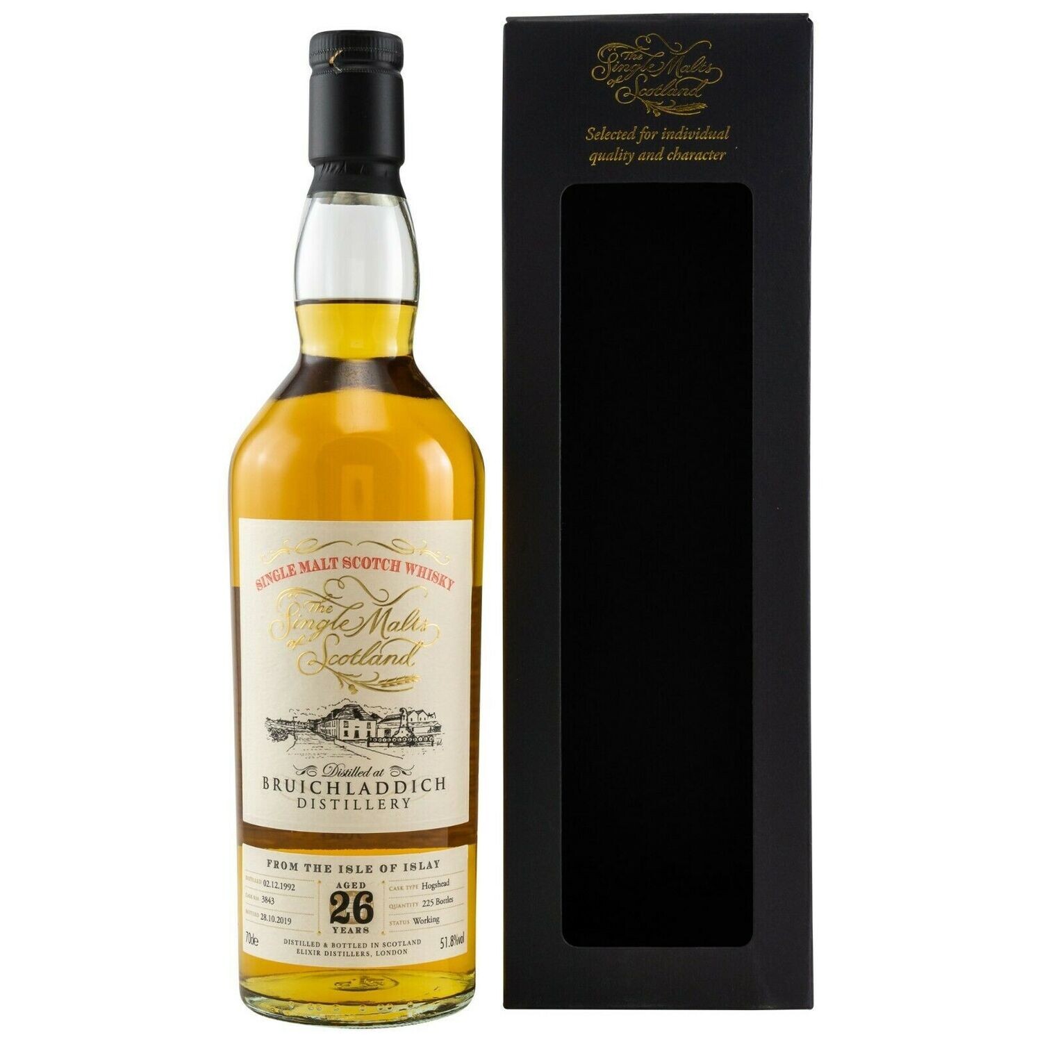 Bruichladdich - 26 Jahre - 1992 / 2019 - 51,8% - SMoS Cask 3843 1/225 - Islay