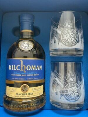 Kilchoman Machir Bay Geschenkset + Glase - 46% - Islay - Sherry & Bourbon