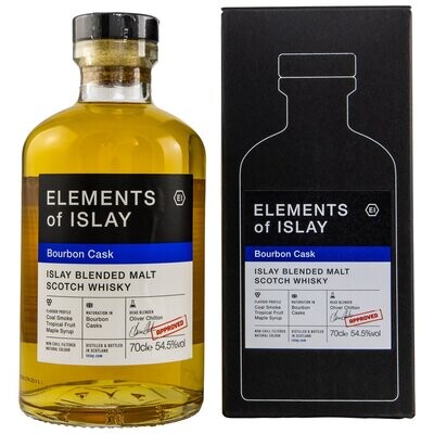 Elements of Islay Bourbon Cask - Islay Blended Malt - 54,5% - 0,7 Liter