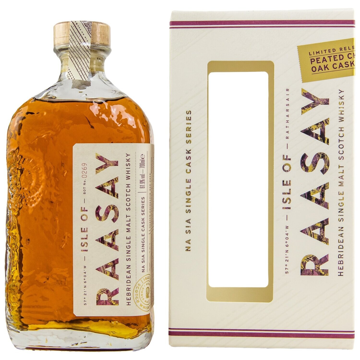 Isle of Raasay Peated Chinkapin Oak Cask #19/50 - 61,9%