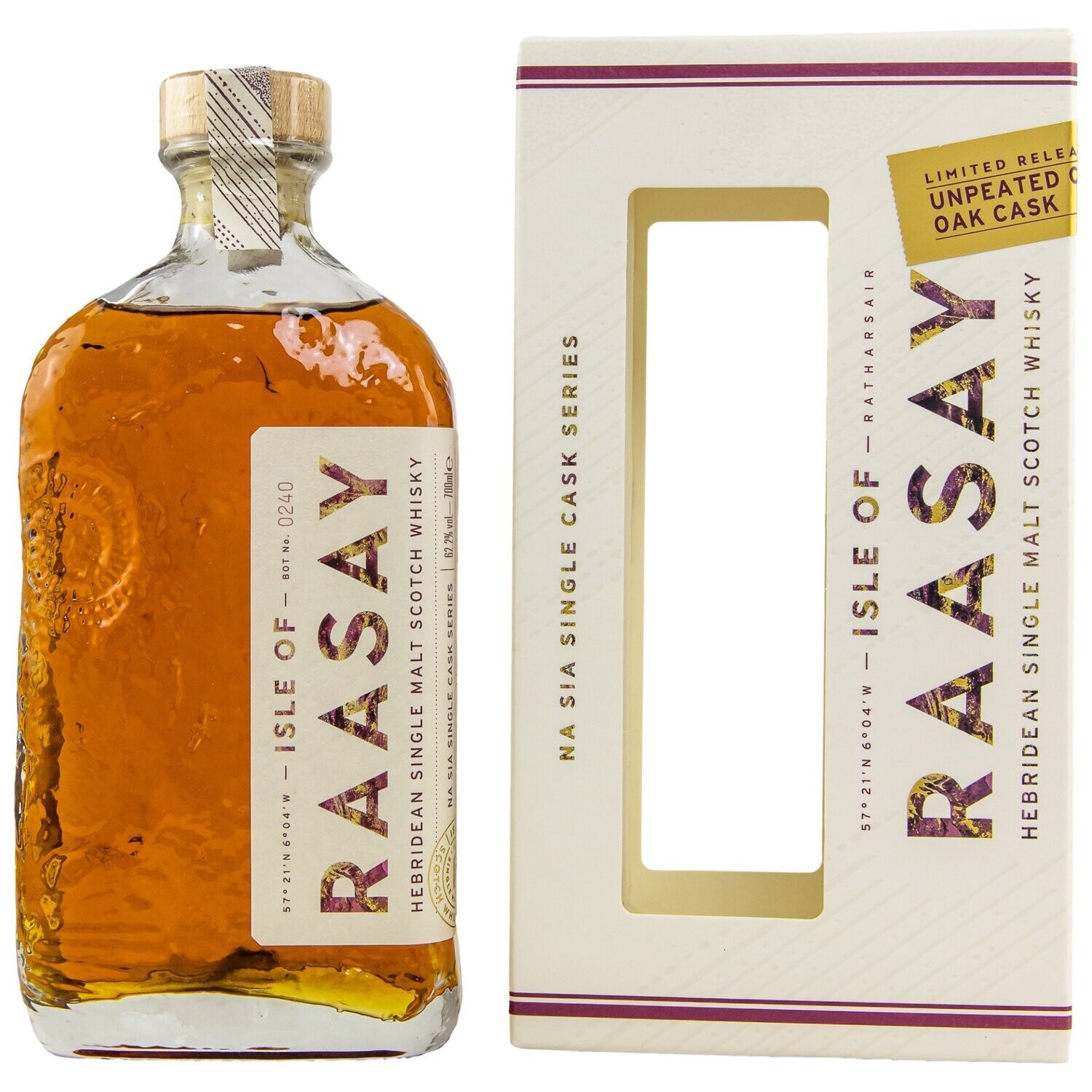 Isle of Raasay Unpeated Chinkapin Oak Cask # 19/83 - 62,2%