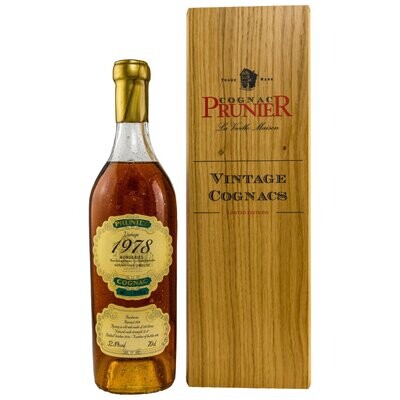 Prunier Cognac Borderies 1978 - 52,8%