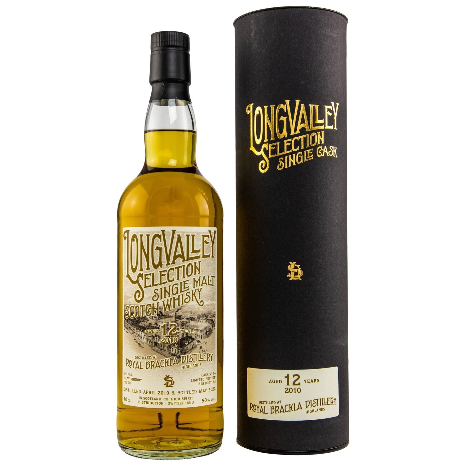 Royal Brackla - 2010/2022 - 12 Jahre - Islay Sherry Cask - LongValley Selection #14 - 50%-