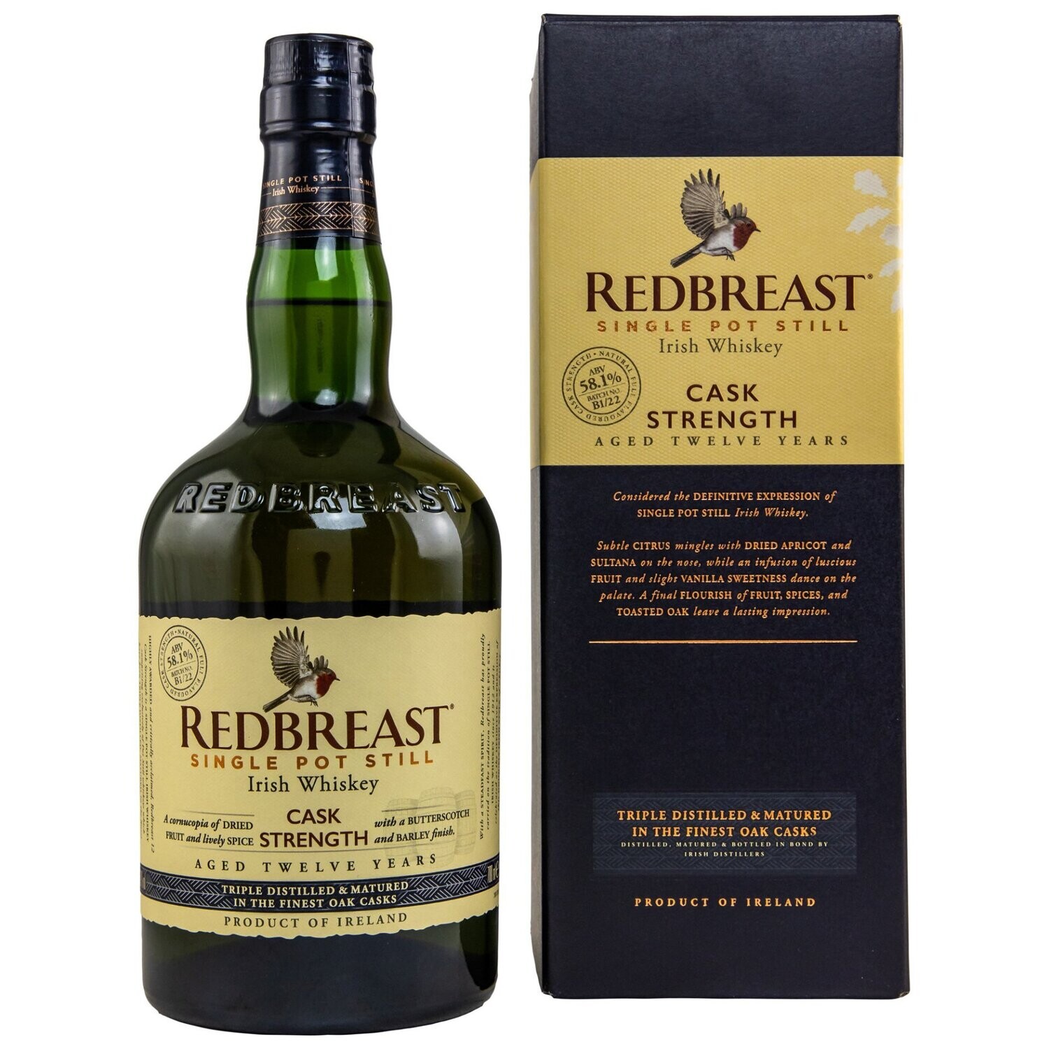 Redbreast 12 Jahre Cask Strength 58,1% - OA - 0,7 Liter