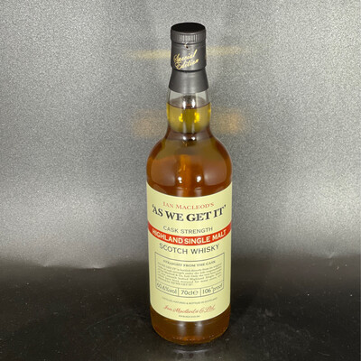 As We Get It! - Highland - Single Malt - 60,6% - Straight from the Cask