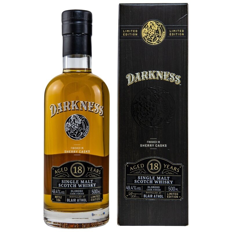 Blair Athol - 18 Jahre - Oloroso Cask finish - Darkness 49,4% Blair Athol - 18 Jahre - Oloroso Cask finish - Darkness 49,4%