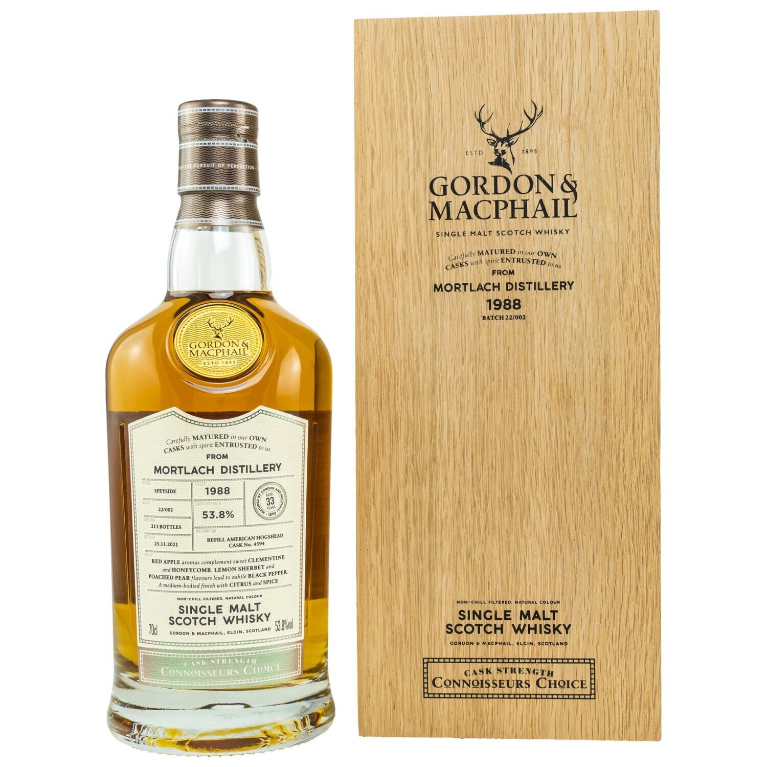 Mortlach - 1988/2021 - 33 Jahre - G&M CC - 53,8%