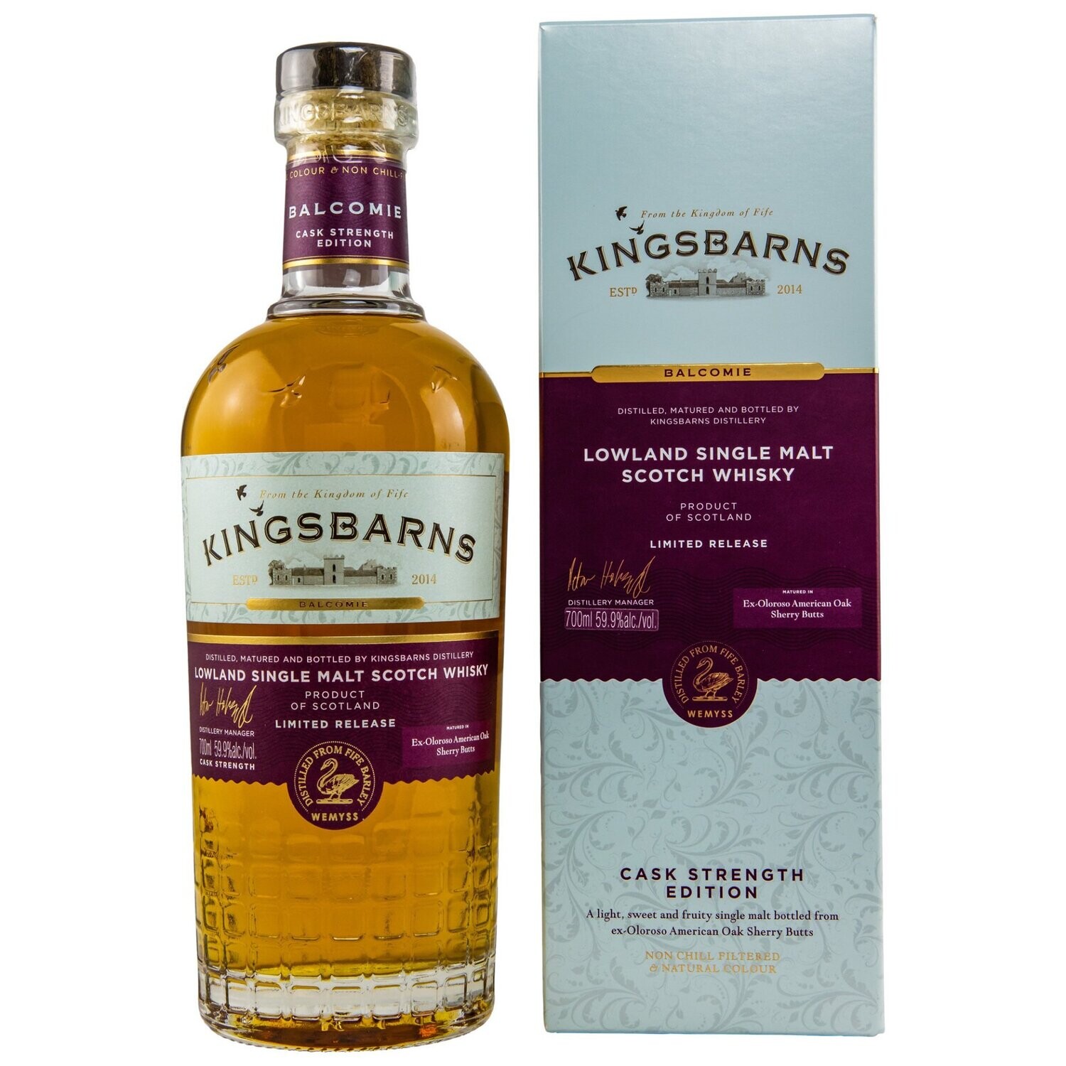 Kingsbarns - Balcomie - Sherry Matured - CS 59,9%