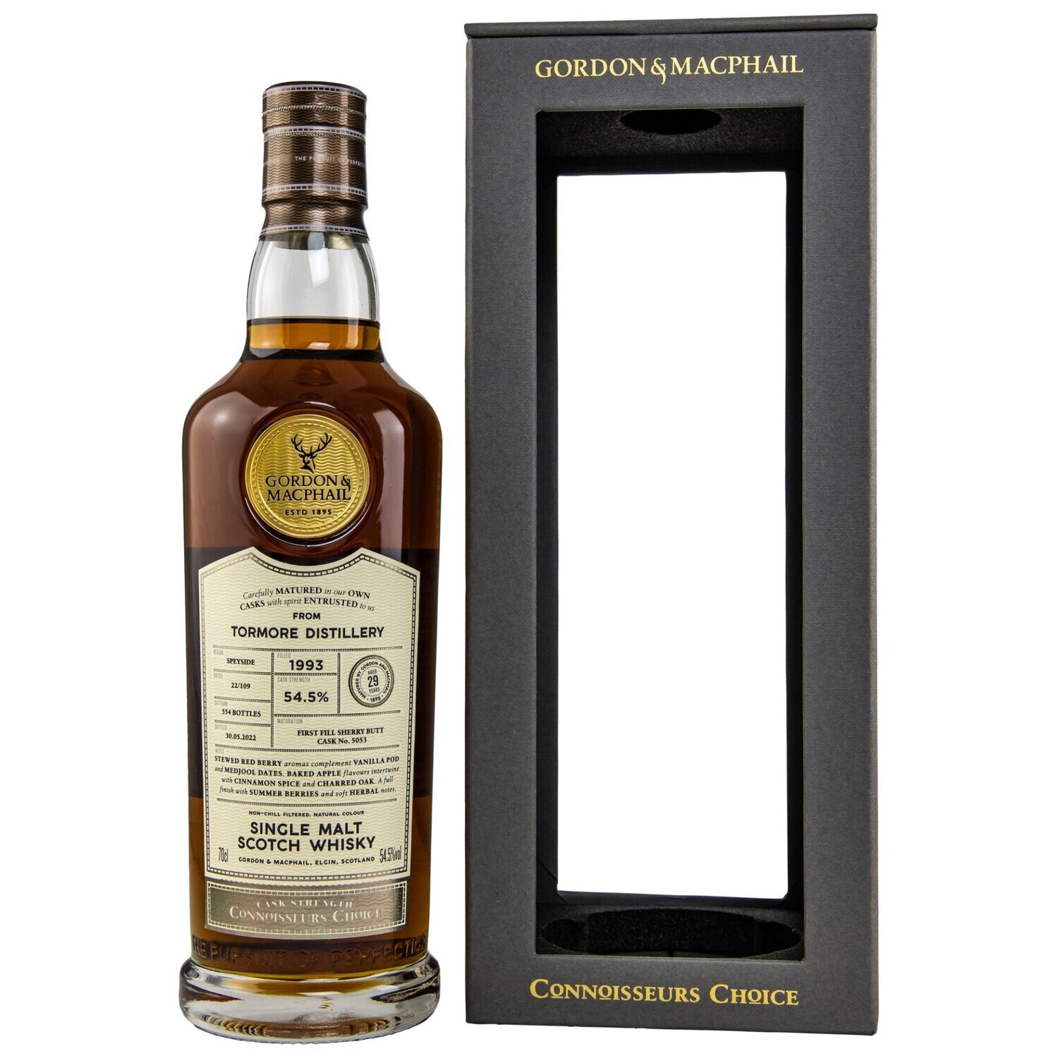 Tormore - 1993/2022 - 29 Jahre - 1. Sherry Cask - G&M - 54,5%