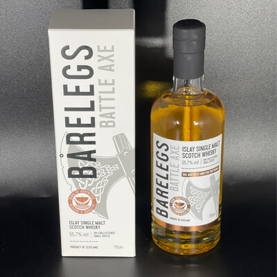 Whisky Bårelegs Battle Axe Islay Single Malt - Schottland - 70cl - 55,7% - Barelegs - Peat