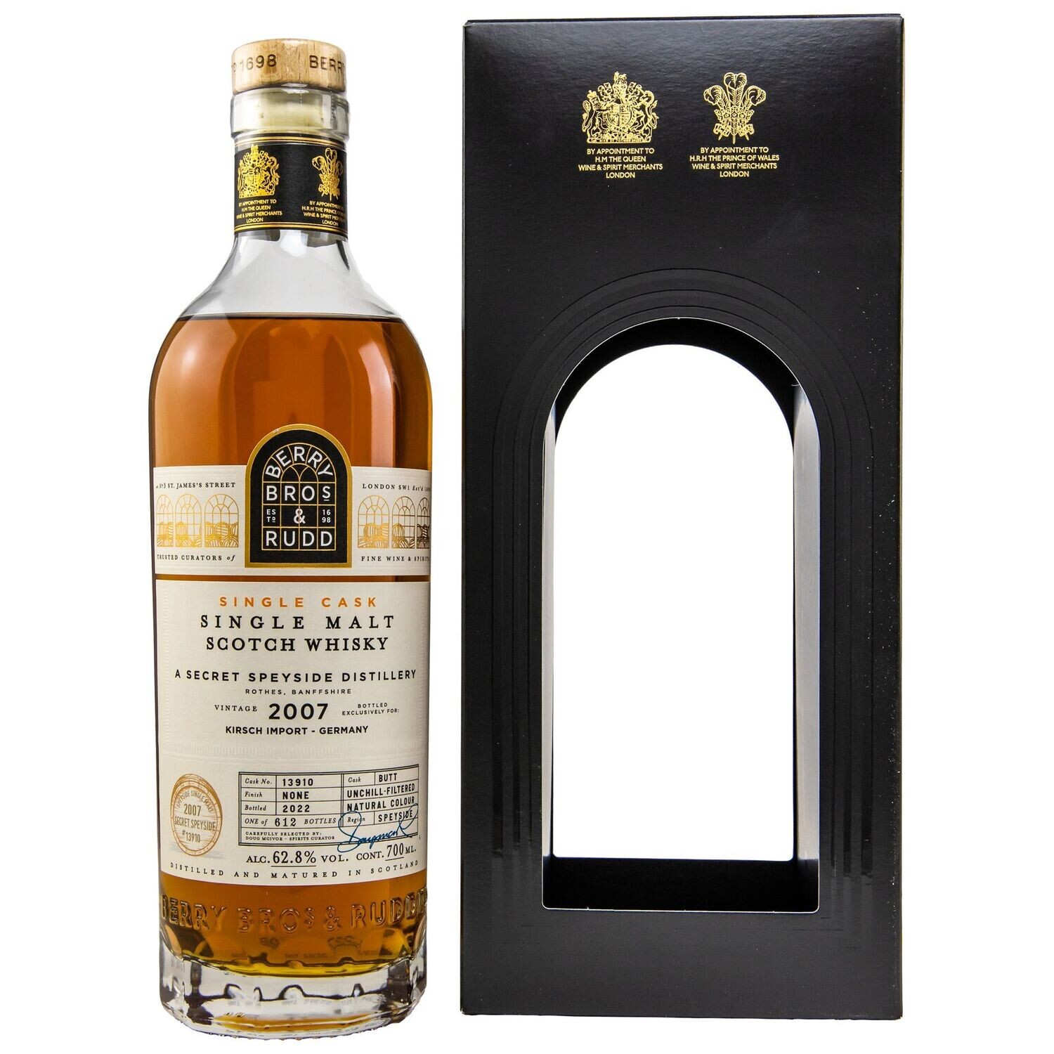 Secret Speyside 2007/2022 -Butt #13910 - (Berry Bros & Rudd)
