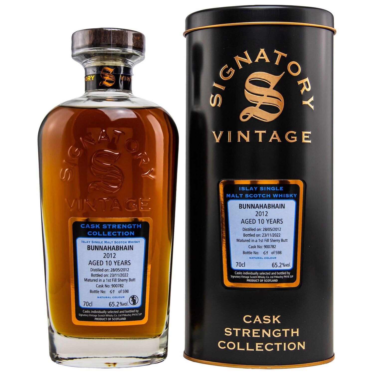 Bunnahabhain - 2012/2022 - 10 Jahre - Sig CS 1. Fill Sherry #900782