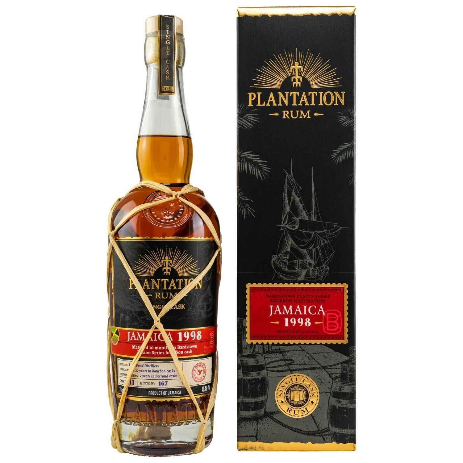 Plantation Rum Jamaica - 1998/2021 - Single Cask 49,4% - Long Pond
