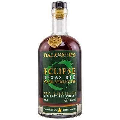 Balcones Eclipse Texas Rye Cask Strength - 64%