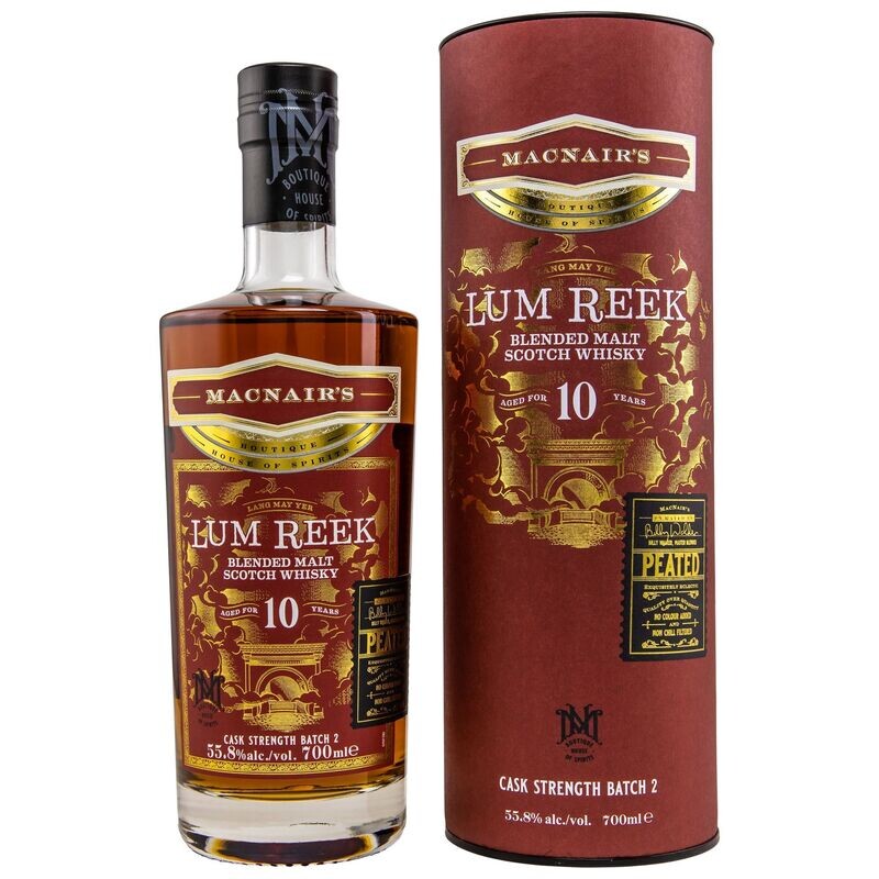 Lum Reek - 10 Jahre - Peated - Macnair's - 55,8% - Batch 2 Lum Reek - 10 Jahre - Peated - Macnair's - 55,8% - Batch 2