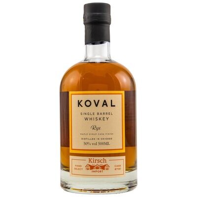 Koval - Rye Whiskey – Maple Syrup Cask Finish #7161 - 50%