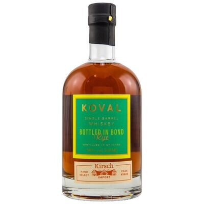 Koval - Rye Whiskey –Single Barrel American Oak # 5628 - 50%