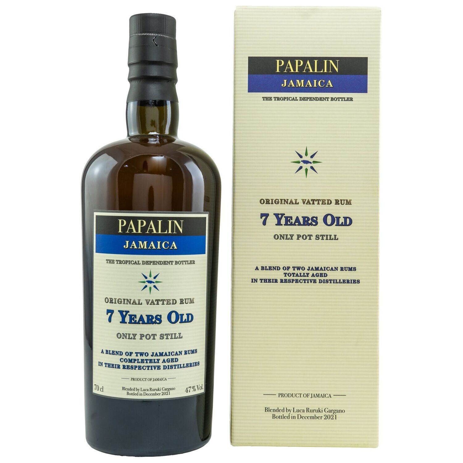 Papalin - Jamaica - 7 Jahre - 0,7 L - 47% - Pot Still