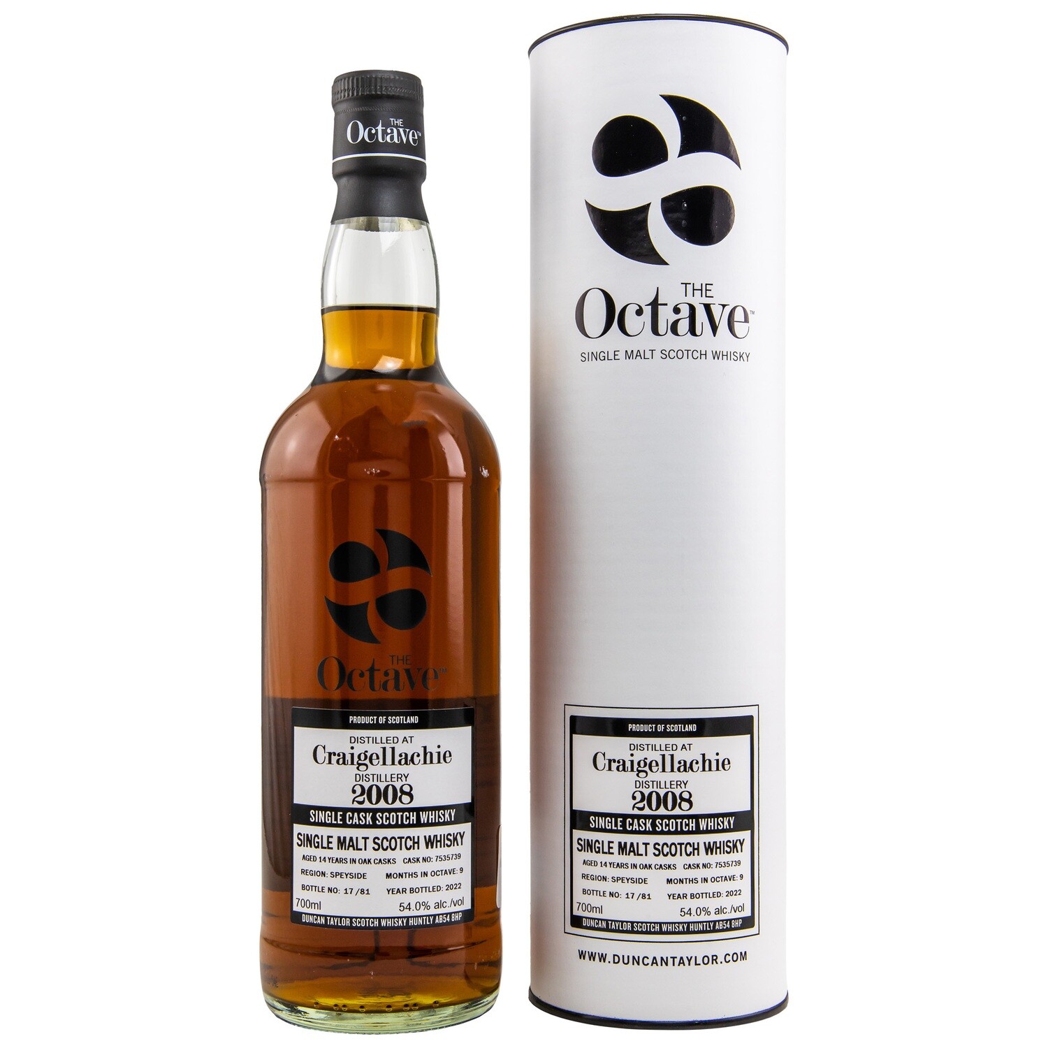 Craigellachie - 14 Jahre - 54,0 % - 2008/2022 - Octave # 7535739 - Duncan Taylor
